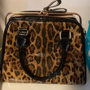 Cheetah print purse